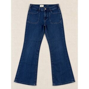 Pilcro and the Letterpress Front Patch Pocket Flare Jeans Dark Wash 29